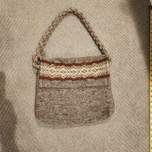 NEW Hand crafted wool purse